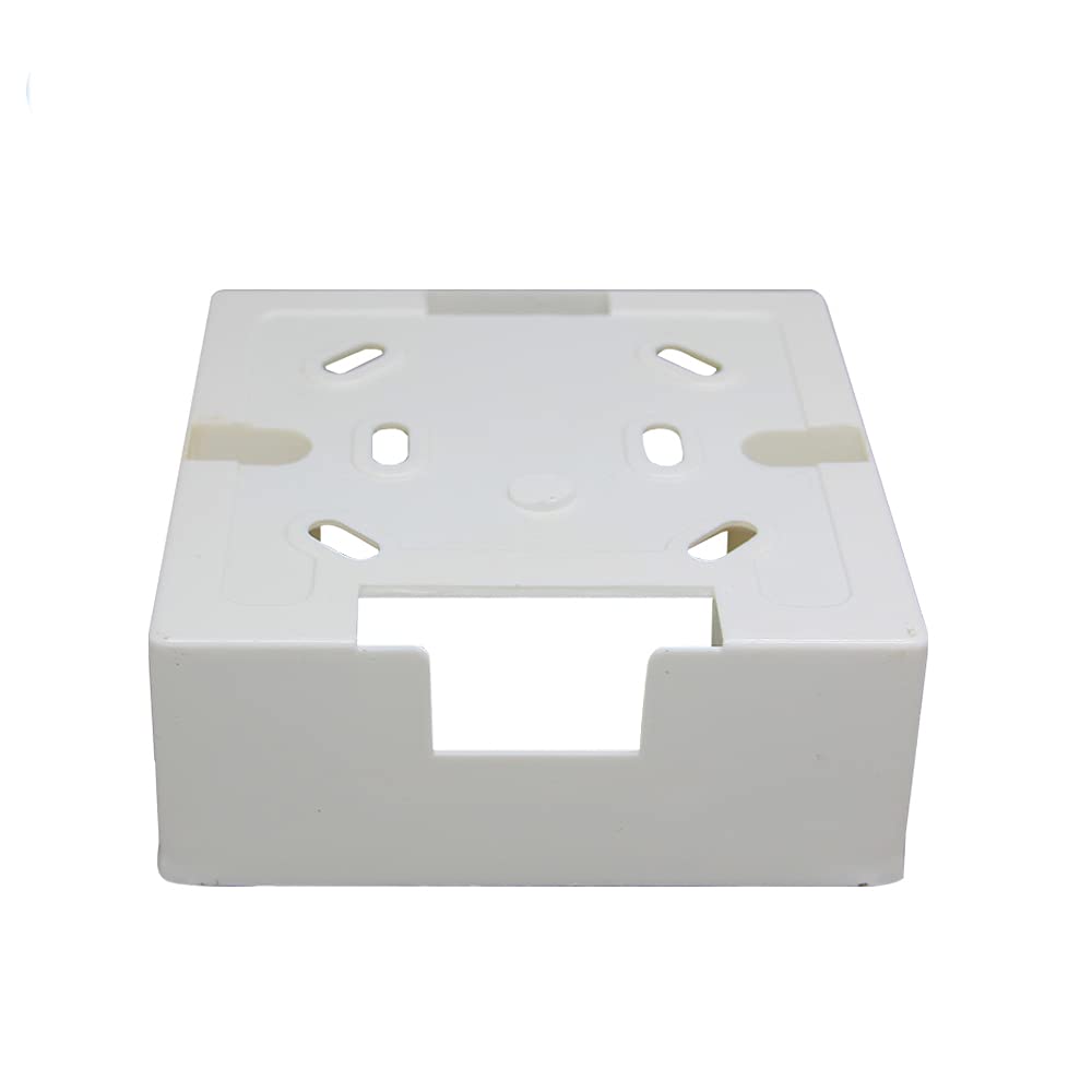 Beok Scatola montata a superficie per termostato di riscaldamento a pavimento Custodia montata a superficie per scatole da incasso, universale 86x86mm Bianco