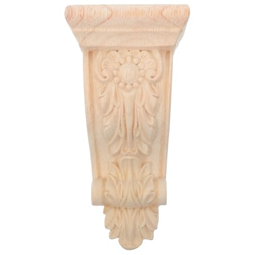 Repisa de madera tallada de estilo europeo 6.3x3.2 pulgadas corbel para estantes y cocina