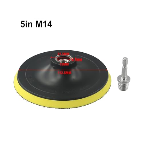 Plato amoladora autoadhesiva de 7 pulgadas con rosca M14 2