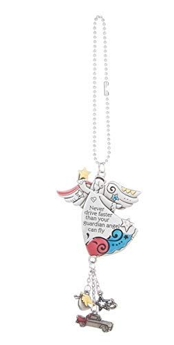 Never Drive Faster Than Your Guardian Angel Can Fly Colorful Ornament By Ganz