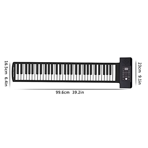 Piano Portable, 61 Touches Pliable Roll Up Piano Clavier électronique USB Hand Roll Piano Adapté aux Débutants et aux Enfants - Les Beatles, Paul McCartney, John Lennon, RIngo Starr, George Harrison Piano Portable, 61 Touches Pliable Roll Up Piano Clavier électronique USB Hand Roll Piano Adapté aux Débutants et aux Enfants – Image 8
