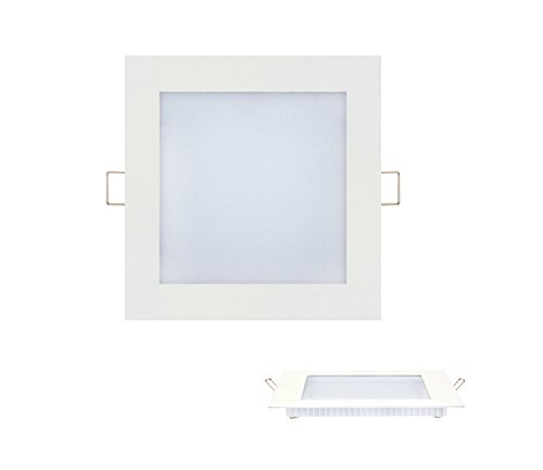 Preisvergleich Produktbild 15w weisse LED Panel Unterputz Einbauleuchte Einbaulampe Lichtpanel Deckenleuchte Deckenlampe Lampe Eckig 195x195 mm Neutralweiss