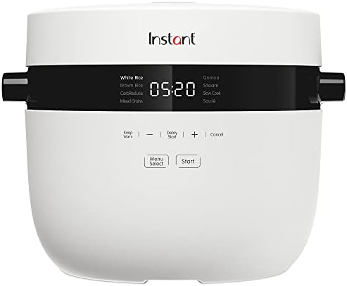 Instant 20-Cup Rice Cooker, Rice and Grain Multi-Cooker with Carb Reducing Technology without Compromising Taste or Texture, From the Makers of Instant Pot, Includes 8 Cooking Presets