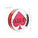 SUPVOX Poker Banker Number Button Dealer Small Poker Game Marker Poker Blind Protector Guard Hands Card Key Accessory Double Sided Game Markers Gambling Tokens Game Supplies Red Acrylic