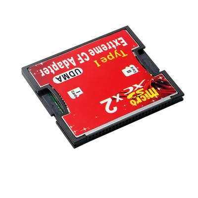Mustpoint Double Slot Micro SD TF to CF Adapter UDMA Compact Card Holder Type I Card Converter Black