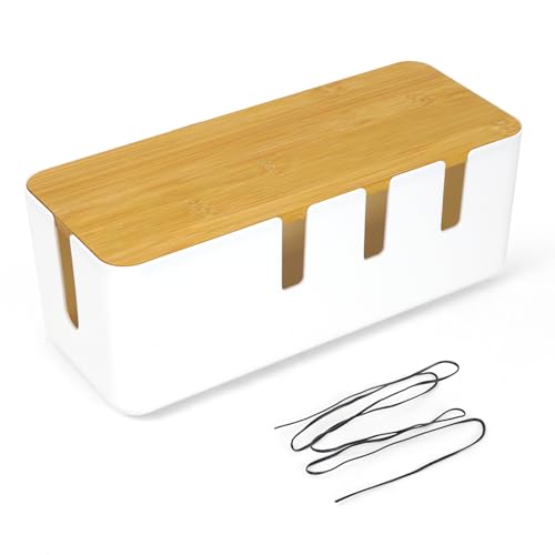 30x12x11CM Caja de Almacenamiento para Cables,...