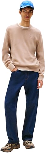Tommy Jeans Herren TJM Slim Sweater EXT Dm0dm21787 Pullover, Brown (Pecan Nut), 4XL Große Größen EU – Ansicht 4