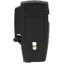 Xikar Stratosphere II High Altitude Lighter, Single Jet Flame, Windproof, Ergonomic Design, Durable and Dependable, Black