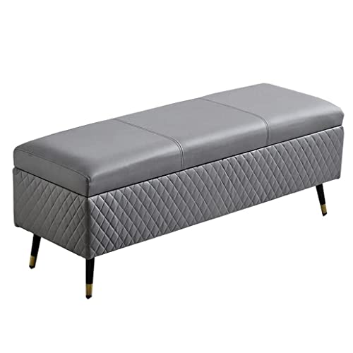 Banc de rangement ottoman pliable idéal pour optimiser l'espace d'une chambre - 5