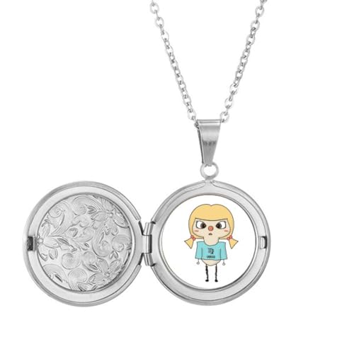 Collier médaillon constellation Vierge Mercredi UU en acier pour femme