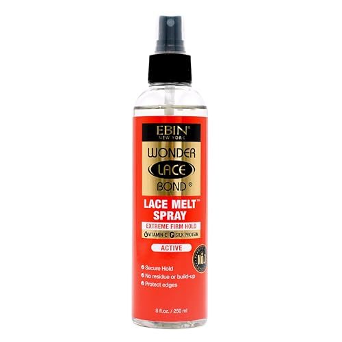 Image of WONDER LACE BOND Lace Melt Spray - Active 8 fl.oz. /250ml | Flawless,Natural, and Seamleass finish, No Reside, Long Lasting Formula with Protecting Edges, Perfect for wigs