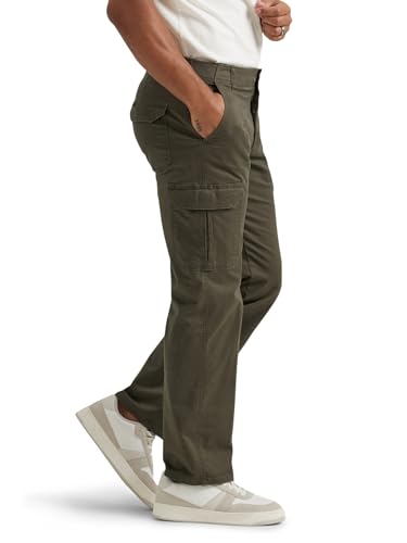 Lee Men's Big & Tall Extreme Motion Twill Cargo Pant Frontier Olive 50W x 29L Big — view 2
