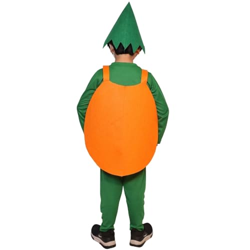 Image of Kaku Fancy Dresses Fruit and Vegetable Costume Paper Cutout with Cap For Kids | Healthy Food Costume For Boys & Girls (Tracksuit Not Included)