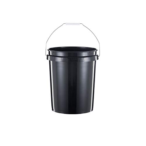 United Solutions 5 Gallon Bucket, Heavy Duty, Comfortable Handle, Easy to Clean, Perfect for on the Job or Household Cleaning; Black