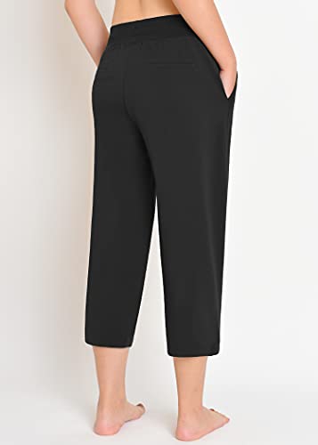 Weintee Women's Cotton Capri Pants with Pockets2