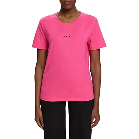 Camiseta Esprit 013cc1k302 Rosa Fucsia Mujer Cover