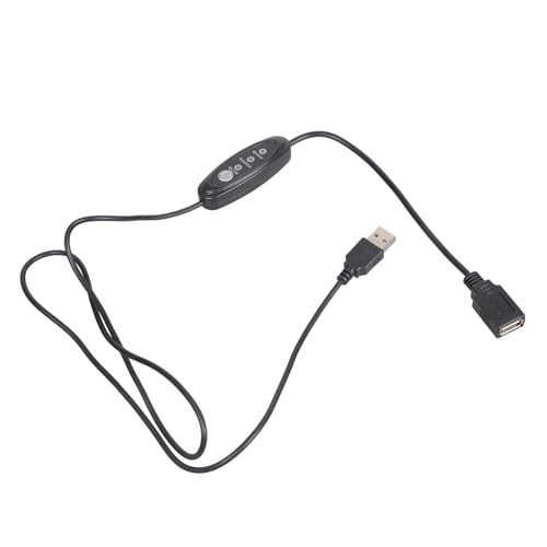 FANSHINUO Cable de extensión ajustable USB de 5 V y 3 velocidades para ventiladores de refrigeración, refrigeradores de laptop, controlador de 1 m