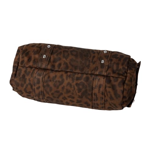 Sac à main léger léopard lavable en nylon contre les taches