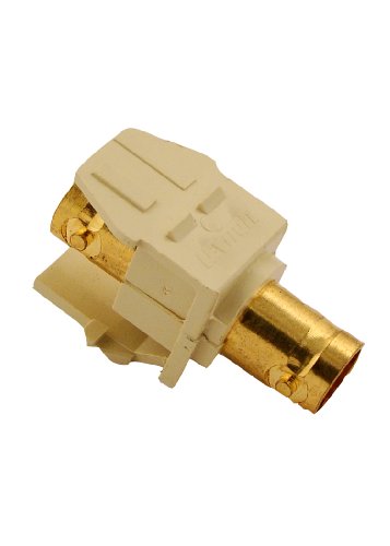 Adaptador Leviton 40832-BI BNC QuickPort Chapado Oro miniatura 1