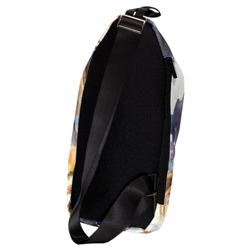 Mochila bandolera de Shih Tzu multicolor de 16x36.5cm para viajes urbanos 2