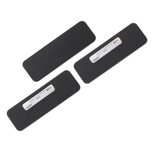 HOODANCOS 3個姓名工牌胸章 名札 多彩色 学校 オフィス用 長持ちプラスチック製