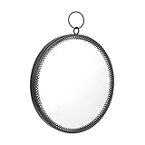 Miroir suspendu : miroir de salon : placez-le dans votre salon, chambre, salle de bain et tout autre endroit que vous souhaitez admirer. en raison de son design exquis et de son savoir-faire exquis, il peut apporter un sens artistique à votre vie.