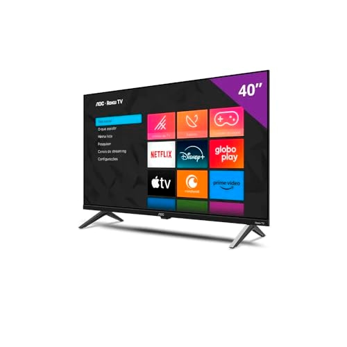 Smart TV 40" AOC Roku TV DLED Full HD 40S5045/78G - Bivolt Smart TV 40" AOC Roku TV DLED Full HD 40S5045/78G - Bivolt