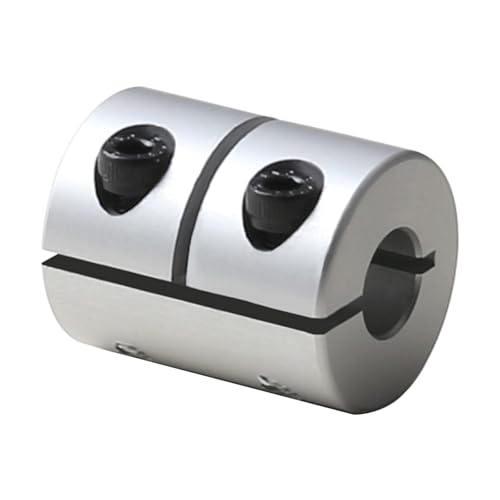 Rigid Shaft Coupler OD 20mm Length 25mm Bore 05mm to 05mm, Aluminum Alloy Anodized Coupling Connector for Industrial Equipment and Machine Tools