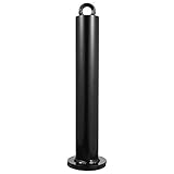POPETPOP Soporte de Placa ponderado alfiler Mangos de Gimnasio para Cables Agarre Fuerza Lámina Bars Powerlifting maquinas Gym Barra de Pesas Rebanada con Barra Bandeja de Carga Acero Black