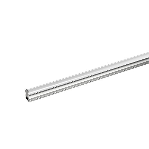 Shinning-star 2er 120cm T5 Warmweiß,WeißUnterschrankleuchte,LED Röhre Tube Leuchtmittel mit der gestreiften Abdeckung,Indoor-Licht Leuchtstoffröhre Ideal für Innen-Haus, Büro, Küche, Schlafzimmer
