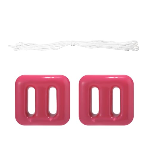 Lyreh 2pcs Pool Fountain Anchor Replacements, Pool Float Weight Anchor with 16.4ft Rope 150g Anchors Weight for Floats (Pink)