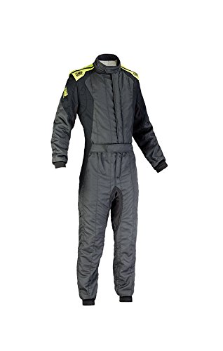OMP IA0185418458 First Evo Suit, Dark Grey/Yellow, Size 58 Large/X-Large