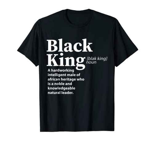 Rey Negro Definición Camiseta