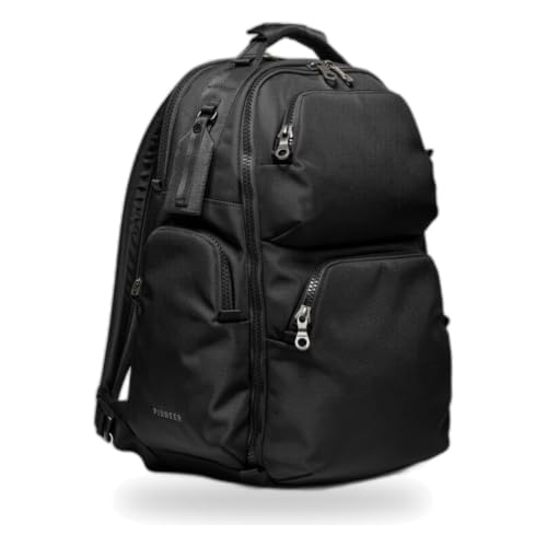 PIONEER CARRY Panda Pack 25L Carry-On Travel Backpack, Black