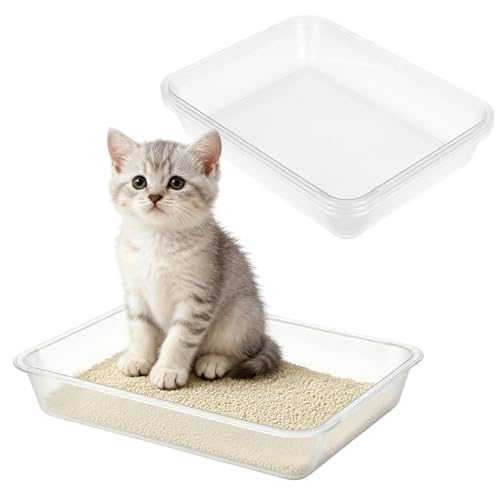 Rainmae juego 3 cajas de arena portátiles para gatos pequeños miniatura 1