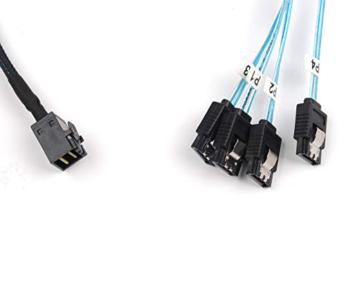 Cable Mini SAS a SATA SFF-8643 compatible con controladora miniatura 5