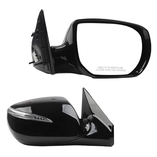 Dasbecan Righ Passenger Side Mirror Compatible with 2013-2018 Hyundai Santa Fe Sport with Heated Without Blind Spot Detection Turn Signal Manual Folding Replace#876204Z005 HY1321201 6 Pins