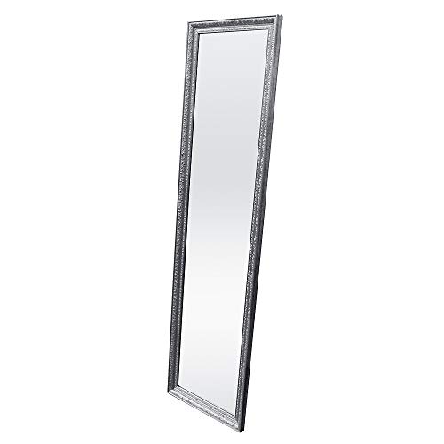 LEBENSwohnART Spiegel Jenny Silber ca.170x50cm Wandspiegel Badspiegel Schminkspiegel Barock