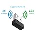 TEC USB WiFi Adapter for PC Wireless Network Adapter for Desktop/Laptop WiFi Dongle for Windows 11/10/7/8 & Linux Kernel 2.6.x, Dual Band Supports 5Ghz & 2.4 Ghz, Easy Installation, Up to 433Mbps