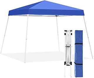 DOIT 10 X 10 FT Pop Up Canopy Tent, Portable Instant Shelter for Patio Lawn and Garden, Outdoor Slant Leg Easy Up Gazebo with Carrying Bag