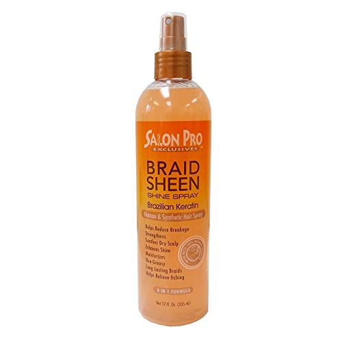 Salon Pro Braid Sheen Shine Spray 12 Oz miniatura 1