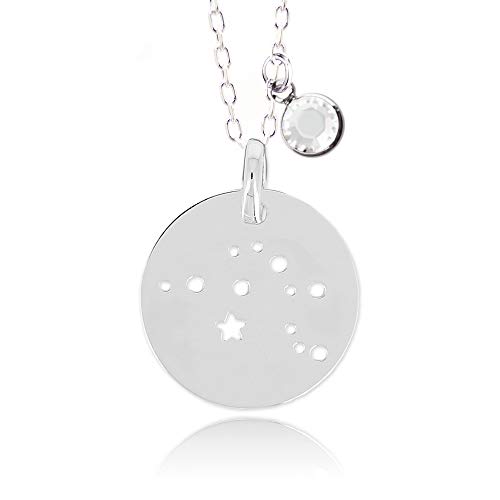Pendentif Constellation du Verseau en Argent 925 précieux