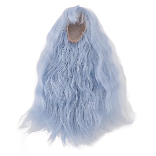Star Doll Wig - Long Wigs with Bangs, Soft High Temp Fiber, Lightweight, Easy to Wear, Suitable for Dolls 7.3-8.3in Head Circumference - Image 2