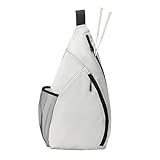 Genérico Bolsa Mujer - Mochila impermeable - Bandolera para raqueta con bolsillo lateral - para hombres Fitness Gym Entrenamiento Partidos Torneos Zapatos Botella Ropa