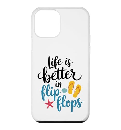 Life is Better in Flip Flops �T�}�[�r�[�`�f�U�C�� �X�}�z�P�[�X iPhone 12 mini �p