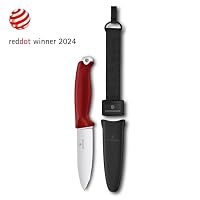 Victorinox Taschenmesser Venture, 5 Funktionen, Swiss Made, Feststehendes Outdoor Messer Inkl. 10,5 cm Klinge und Sechskantloch, Full Tang, Rot – Ansicht 2