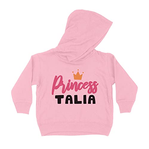 Princess Talia Kids Hoodie Sweatshirt Toddler 5T Light Pink