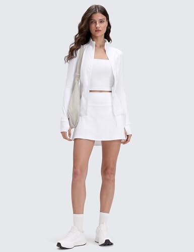 Image of CRZ YOGA Butterluxe High Waisted Tennis Skirts | Built-in Shorts with Pockets, Extremely Soft, Casual, A Line, Stretchy, Mini, Skort for Women