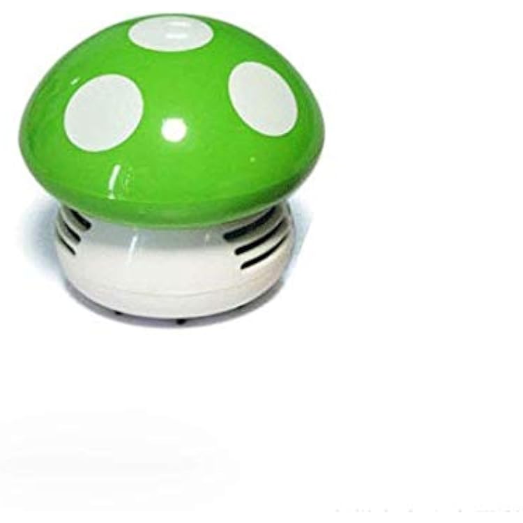 Honbay Mini Cute Table Dust Vaccum Cleaner, Mushroom Shaped New Portable Corner Desk Vaccum Cleaner Mini Cute Vacuum Cleaner Dust Sweeper (Green)