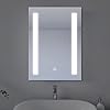 SONNI Badkamerspiegel led spiegel met LED-verlichting wandspiegel badkamerspiegel koud wit IP44 energiebesparende touch-schakelaar